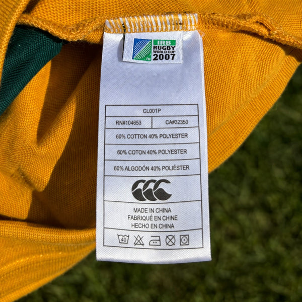 Maillot rugby Australie Wallabies Coupe du Monde 2007 Canterbury – Taille L