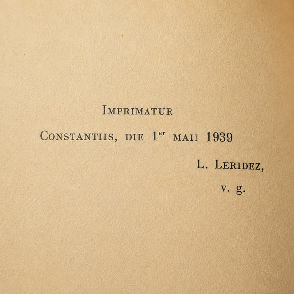 Manuel ancien pour bénédiction de cloches – Éditions Notre-Dame Coutances – 1939