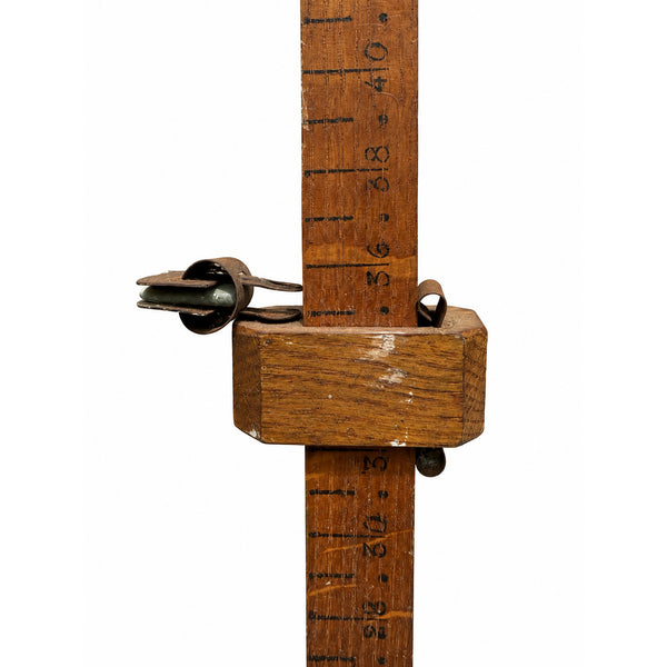 Marqueur d’ourlet de couturière et de tailleur ancien JIM en bois
