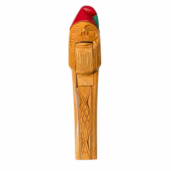 Casse-noisette vintage scandinave en bois sculpté gnome folklorique