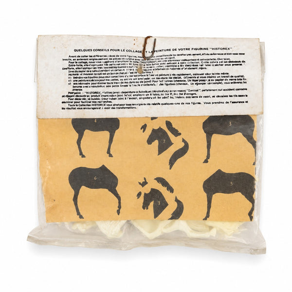 Figurines Historex à monter et à peindre – pochette conversion cheval au pas vintage