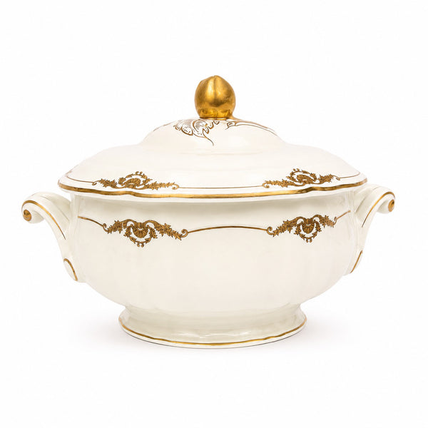 Soupière en porcelaine de Limoges L. Bernardaud & Co – Modèle Coquille