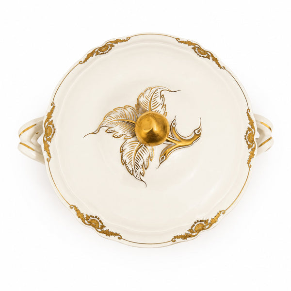Soupière en porcelaine de Limoges L. Bernardaud & Co – Modèle Coquille
