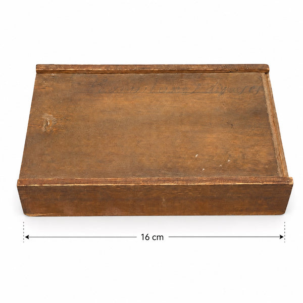 Ancienne boîte layette d’horloger en bois à compartiments – pièces d’horlogerie