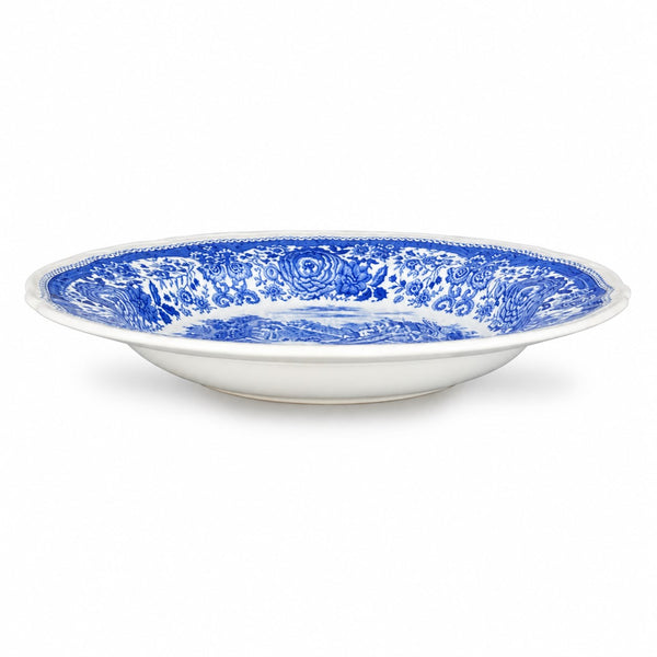 Paire d’assiettes creuses Villeroy & Boch Mettlach modèle « Burgenland » bleu