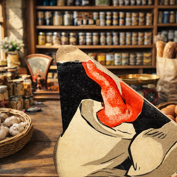 Carton publicitaire ancien RITA – présentoir pain d’épices – dessin Léon Dupin