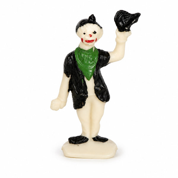 Ancienne figurine publicitaire Café Nadi en plastique peint – Clown de cirque au chapeau