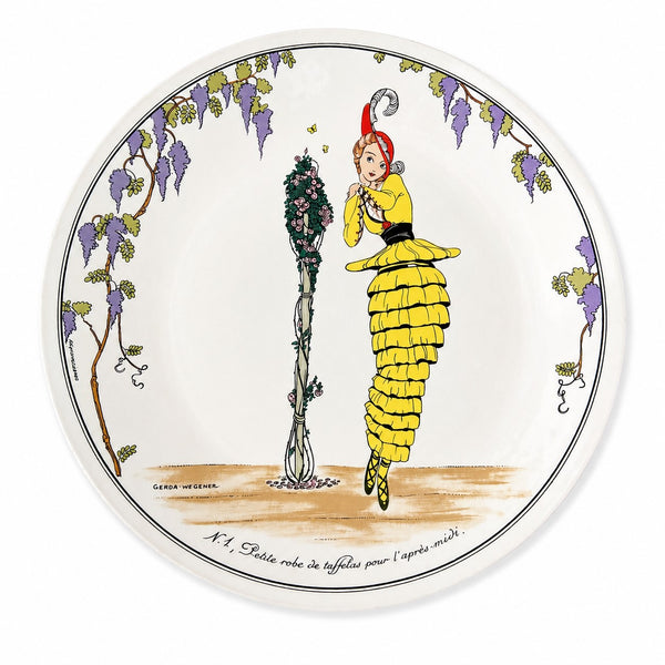Assiette vintage Villeroy & Boch « Design 1900 » 26 cm – N. 1 Petite robe de taffetas pour l’après-midi