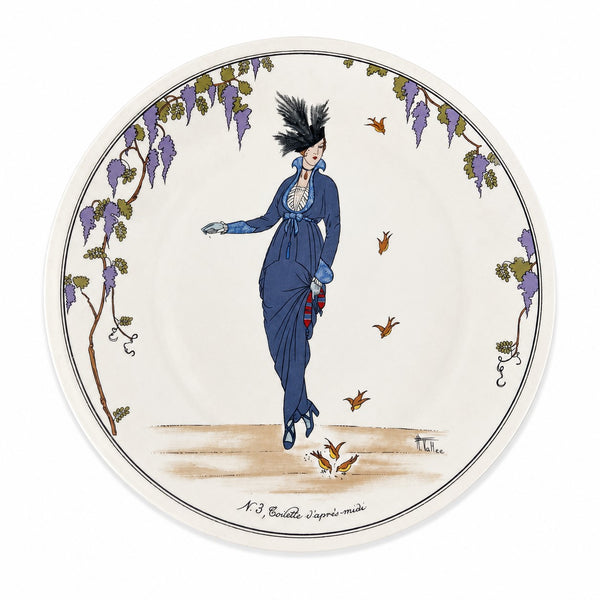 Assiette vintage Villeroy & Boch « Design 1900 » 26 cm – N. 3 Toilette d’après-midi