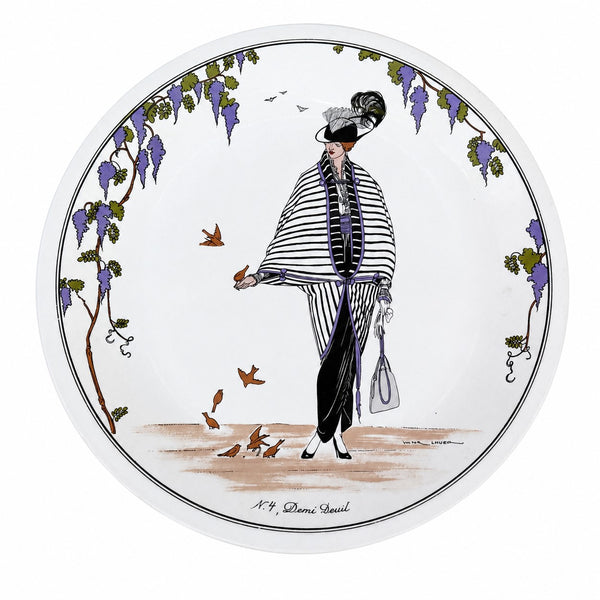 Assiette vintage Villeroy & Boch « Design 1900 » 26 cm – N. 4 Demi Deuil