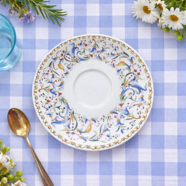 Sous-tasse / soucoupe 13,5 cm en faïence de Gien – modèle Toscana