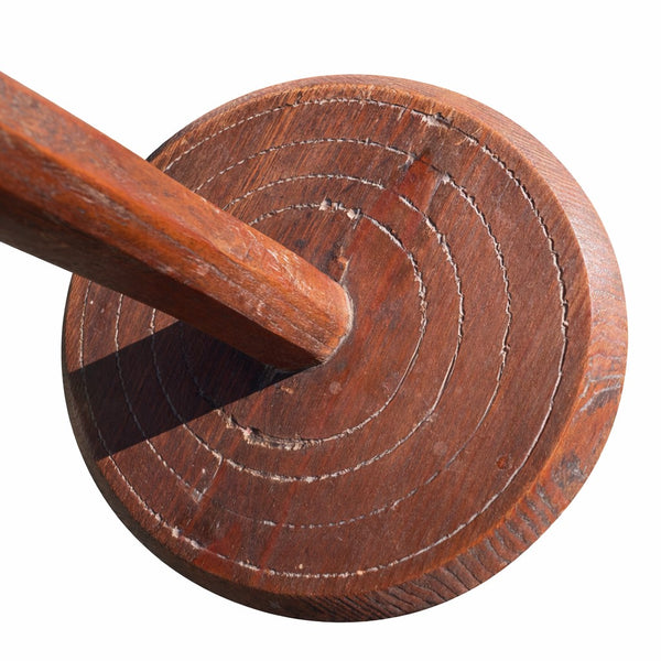 Ancien présentoir porte-chapeau en bois tourné – grand modèle, époque milieu XXe