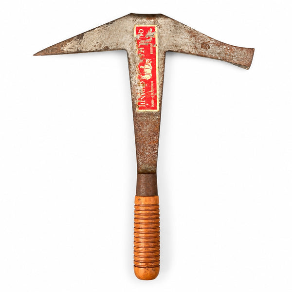 Marteau d’ardoisier ancien Somborn Germany pour droitier à manche en bois – années 1980