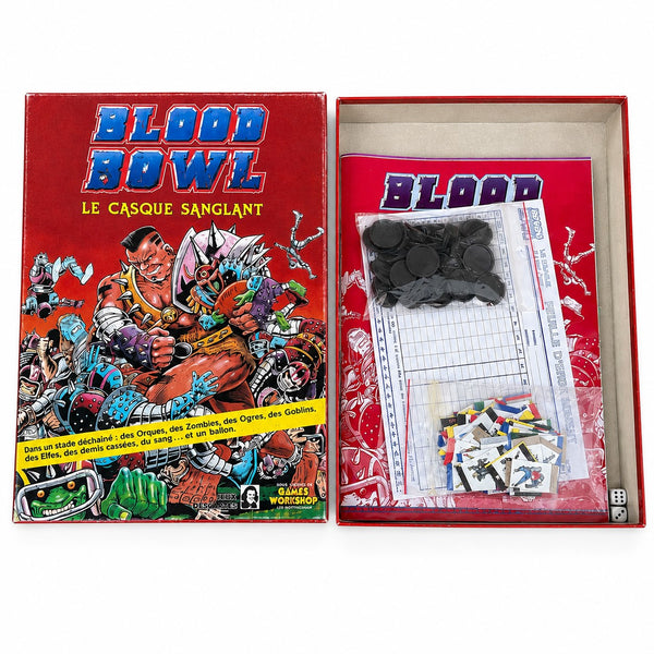 Blood Bowl – Le Casque Sanglant – Jeux Descartes 1986 – Games Workshop – Complet