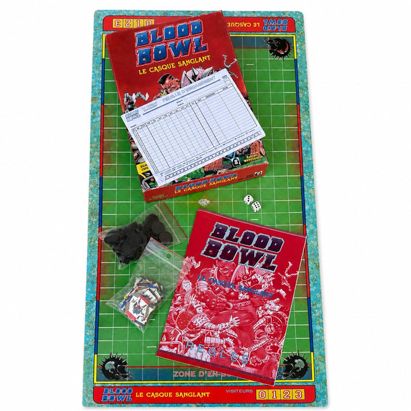 Blood Bowl – Le Casque Sanglant – Jeux Descartes 1986 – Games Workshop – Complet