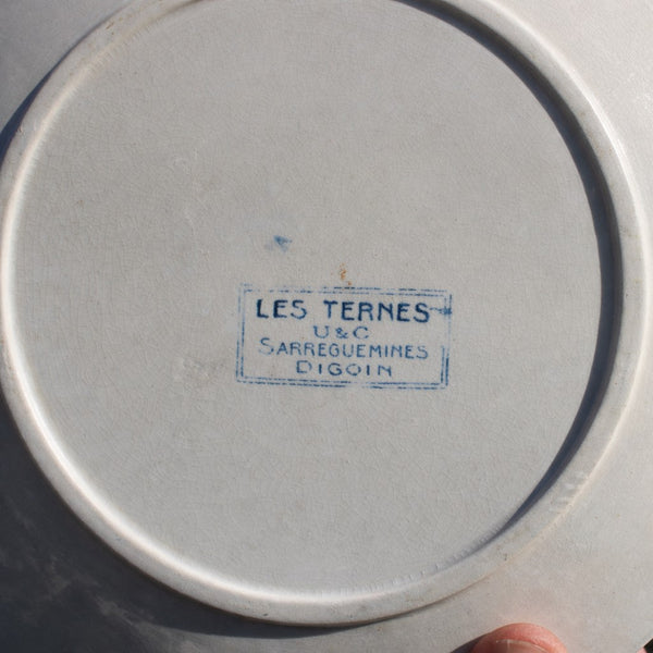 Lot de 6 assiettes à dessert – Modèle Les Ternes – U&C Sarreguemines Digoin