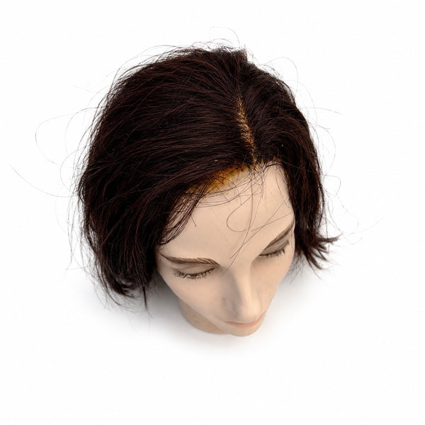 Tête de mannequin de vitrine vintage New John Nissen avec perruque synthétique – 1996