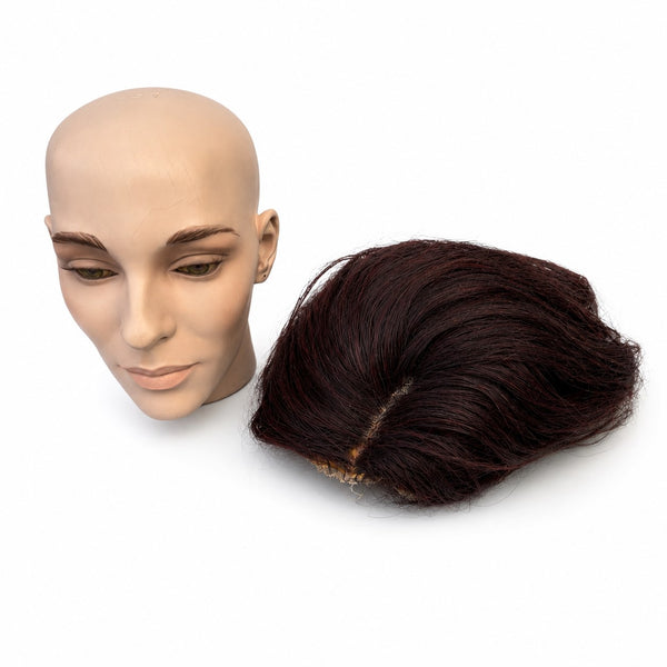 Tête de mannequin de vitrine vintage New John Nissen avec perruque synthétique – 1996