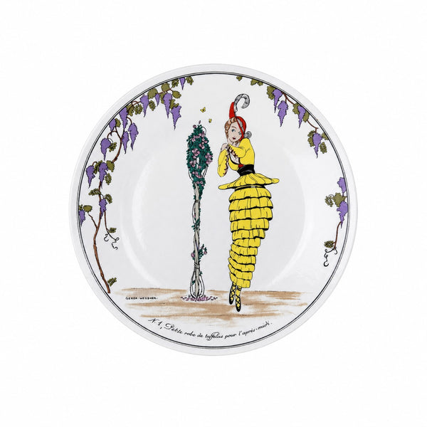Assiette à dessert vintage Villeroy & Boch « Design 1900 » 20 cm – N. 1 Petite robe de taffetas pour l’après-midi