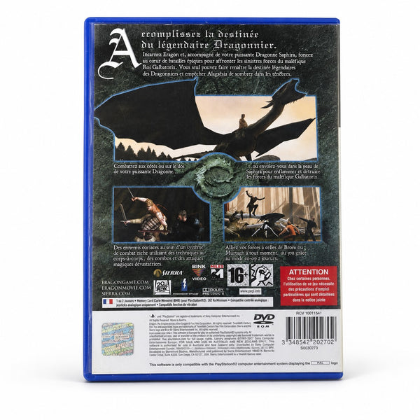 Jeu PS2 PlayStation 2 Eragon – Complet avec notice – PAL FR