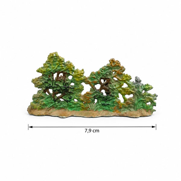Ancienne figurine décor CBG Mignot – Haie et végétation, plomb peint