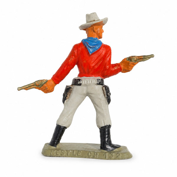 Figurine ancienne cowboy Nestlé CB 132 – Style Starlux – Far West en plastique peint