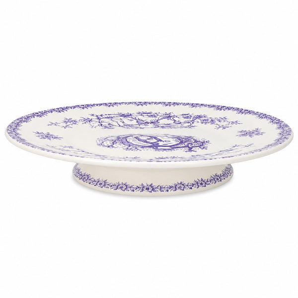 Ancienne assiette montée sur piédouche Choisy-le-Roi HB – Modèle Granit