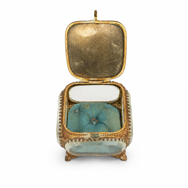 Coffret à bijoux ancien en verre biseauté – Porte Monumentale de l'Exposition Universelle de Paris 1900