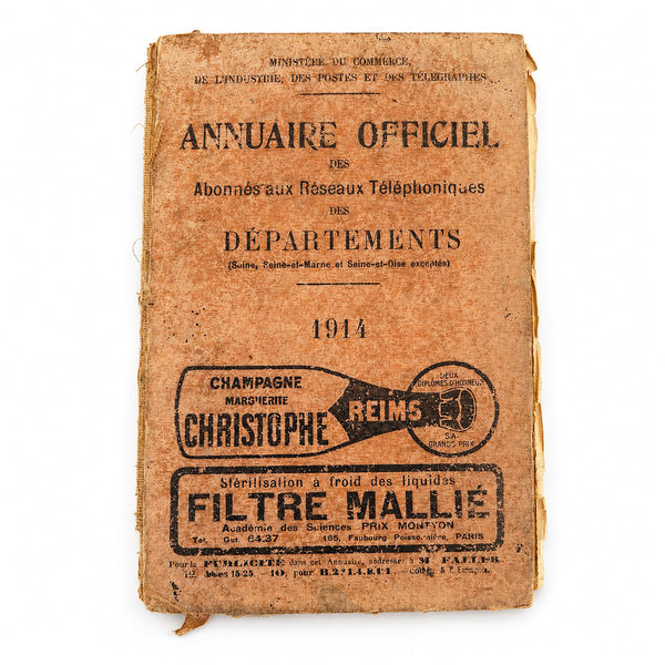 Annuaire officiel des abonnés aux réseaux téléphoniques des départements – Bottin 1914