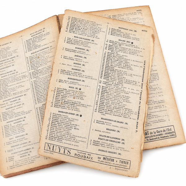 Annuaire officiel des abonnés aux réseaux téléphoniques des départements – Bottin 1914
