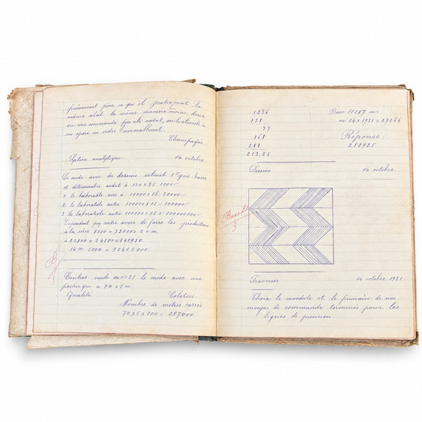 Ancien cahier d’école / d’écolier « Cahier de Devoirs » – Cuelle Joseph, 1891