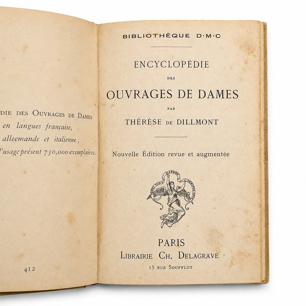Encyclopédie des Ouvrages de Dames DMC – Thérèse de Dillmont – Ancienne édition illustrée de couture et crochet