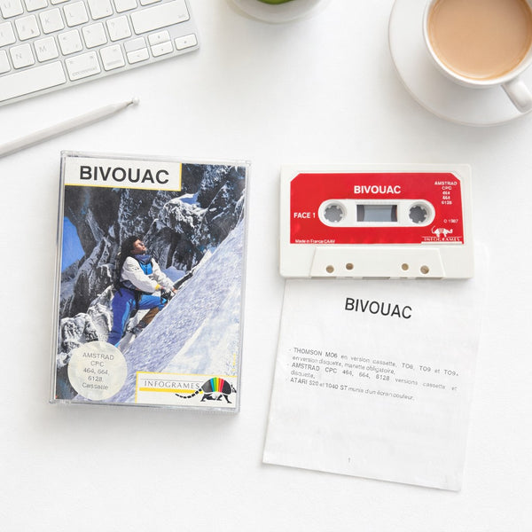 Jeu Amstrad CPC 464 / 664 Cassette – Bivouac – Simulation Alpinisme – Infogrames
