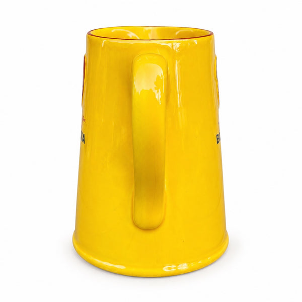 Grand pichet publicitaire Banania 1,5 L en faïence jaune – Éditions Clouet France