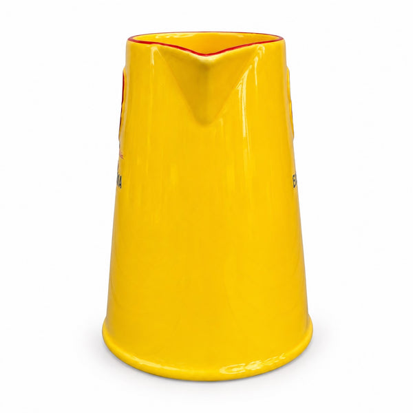 Grand pichet publicitaire Banania 1,5 L en faïence jaune – Éditions Clouet France
