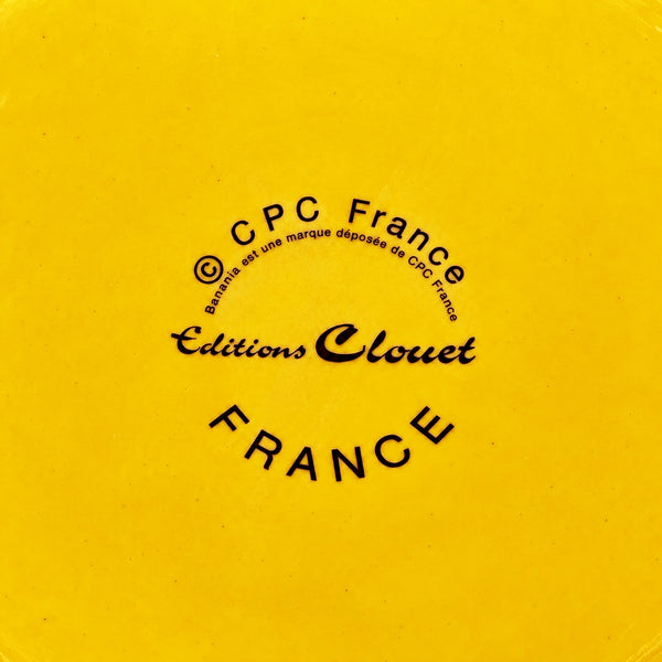 Grand pichet publicitaire Banania 1,5 L en faïence jaune – Éditions Clouet France