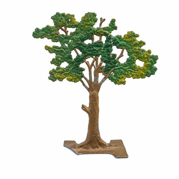 Ancienne figurine décor CBG Mignot – Arbre chêne, plomb peint