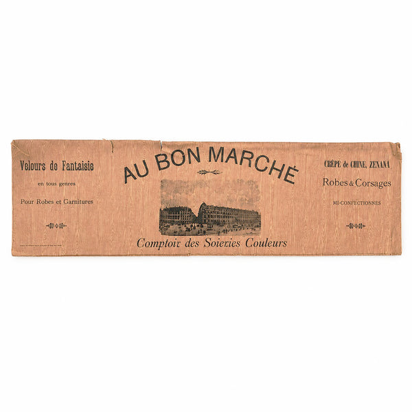 Pochette de transport en papier cartonné Au Bon Marché – Comptoir des Soieries Couleurs