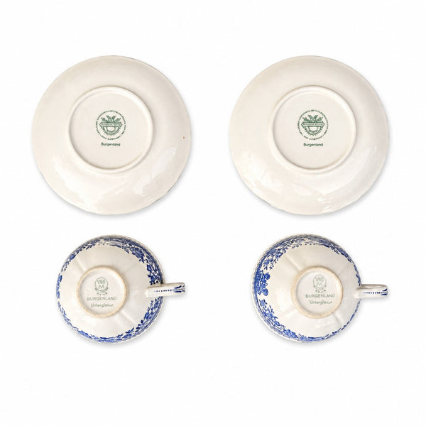 Ancienne paire de tasses à thé et leurs sous-tasses Villeroy & Boch Burgenland