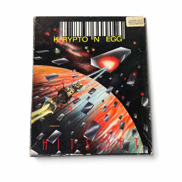 Krypton Egg – Jeu vidéo Atari ST HITSOFT de 1989 sur disquettes 3,5" - non testé