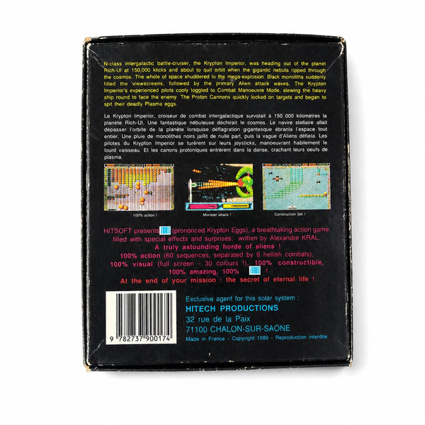 Krypton Egg – Jeu vidéo Atari ST HITSOFT de 1989 sur disquettes 3,5" - non testé