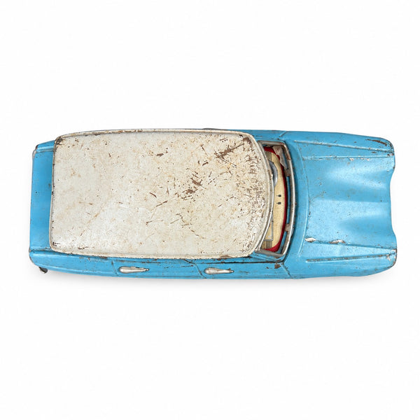 Joustra Citroën Ami 6 Berline en tôle bleue – Jouet à friction – vers 1962 – À restaurer