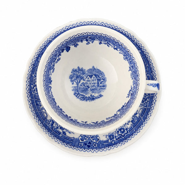 Ancienne tasse à thé et sa sous-tasse Villeroy & Boch Burgenland