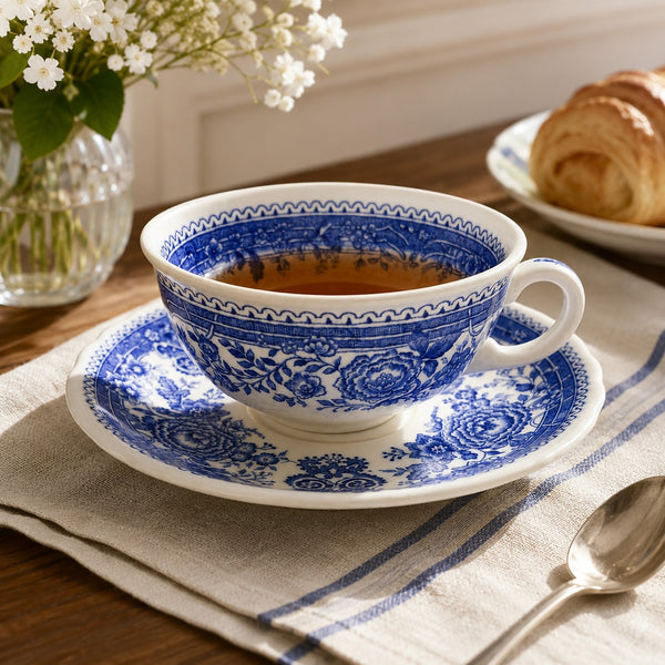 Ancienne tasse à thé et sa sous-tasse Villeroy & Boch Burgenland