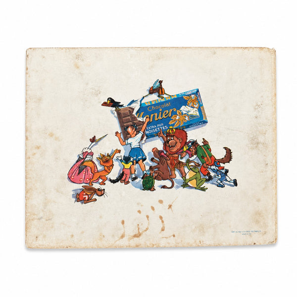 Album ancien collecteur de vignettes complet « Les Fables de La Fontaine » – Chocolat Menier
