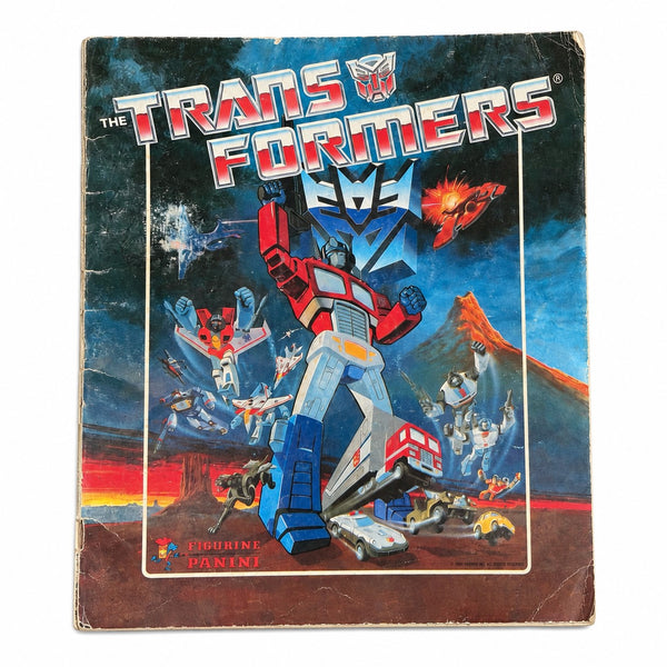Ancien album Panini Transformers 1986 – 49 vignettes sur 256 – incomplet