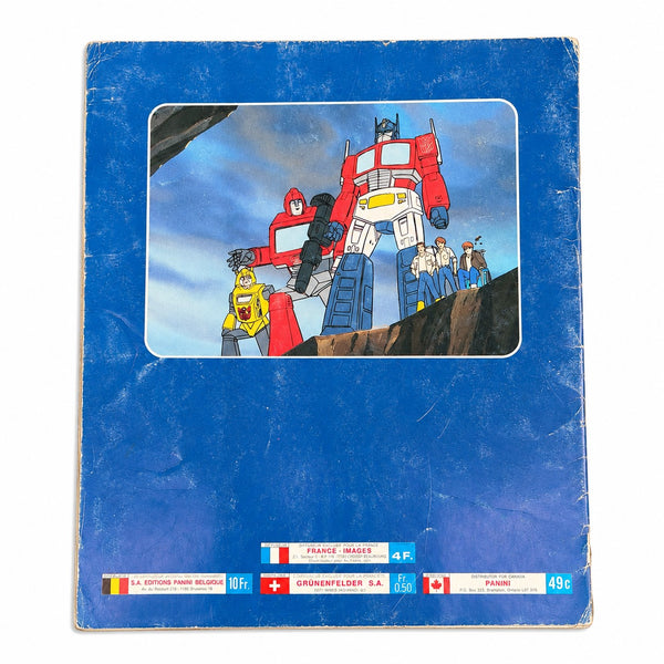 Ancien album Panini Transformers 1986 – 49 vignettes sur 256 – incomplet