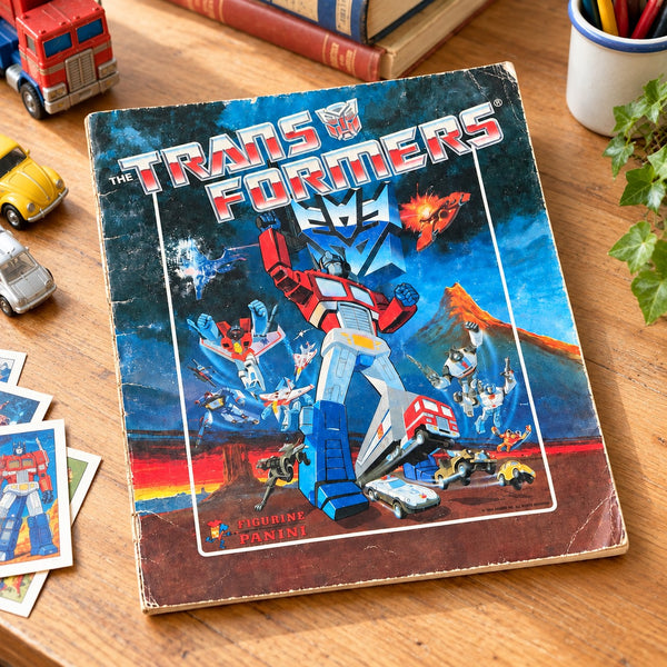 Ancien album Panini Transformers 1986 – 49 vignettes sur 256 – incomplet
