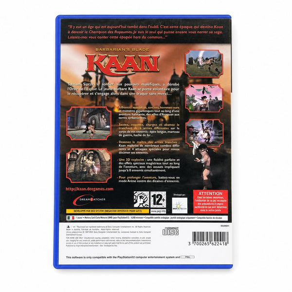 Kaan – Barbarian's Blade – Jeu vidéo PlayStation 2 PAL – PS2 – Avec notice