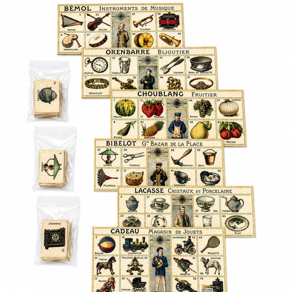 Loto des Métiers – Réédition vintage de 1996 – Jeu illustré Belle Époque